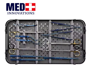 Ensemble d'instruments en acier inoxydable Ensemble d'instruments pour endartériectomie carotidienne Ensemble d'instruments de neurochirurgie avec boîte de stérilisation - Product Image 2