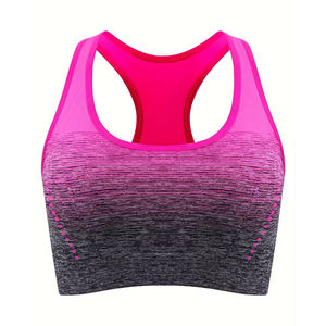 Sujetador Deportivo de Yoga para Mujer, de Alta Sujeción, Transpirable, Sin Costuras, Sublimado, de Spandex y Poliéster, con Frente Personalizable y Talla Ajustable - Product Image 1