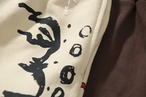 Custom Streetwear Vintage Sun fade Cotton <b>Short</b> <b>Men</b> Distressed <b>Patch</b> Embroidery With Drawstring Acid Wash <b>Shorts</b> for <b>Men</b> - Product Image 3