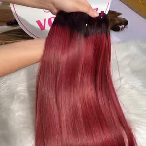 ผมต่อแบบบริสุทธิ์ผมทอคู่เครื่องยืดผมตรงจากเวียดนาม - Product Image 1