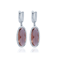 Ovale Design Zultanit Pierre Argent Clips Sur Boucles D'oreilles Turc En Gros À La Main 925 Bijoux En Argent Sterling