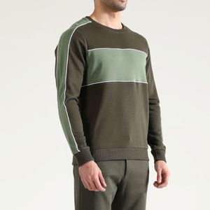 Custom panel Men's 100% Cotton <b>Sweatshirt</b> Round Neck <b>Sweatshirt</b> Crewneck <b>Sweatshirt</b> Unisex pullover crew neck <b>Fleece</b> Terry - Product Image 2