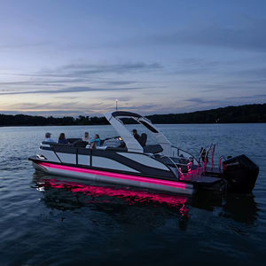 2025 Luxe Diamant Électrique Sport Yacht Double Console Aviron Mini Ponton <span class=keywords><strong>Bateau</strong></span> avec Arc Top <span class=keywords><strong>Promenade</strong></span> Chaise Longue Pourtant Élégant - Product Image 1