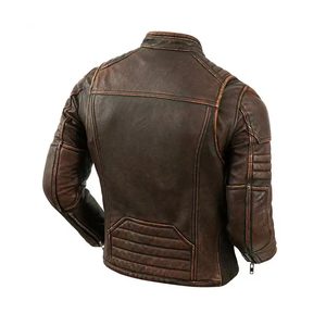 แจ็คเก็ตหนังสำหรับผู้ชายแจ็คเก็ตหนังแท้สำหรับผู้ชายแจ็คเก็ตหนังแท้สำหรับฤดูหนาว - Product Image 2