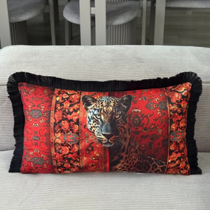 Double-Sided Printed Decorative Fringed Cushion <b>Cover</b> 35x50 Raschel Fabric Luxury <b>Throw</b> Pillow Case for <b>Sofa</b> Living Room Home NF - Product Image 3