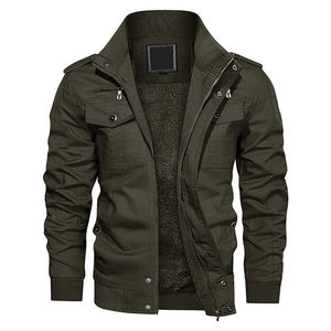 Chaqueta Bomber con Capucha Elegante para Hombre, Colección de Invierno, Interior de Felpa Suave, Transpirable, Ajuste Cómodo para Uso Diario al Aire Libre - Product Image 1
