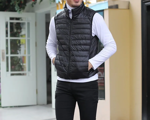 Chaleco Acolchado de Invierno para Hombre, Sin Mangas, Impermeable, Cortavientos, Transpirable, Prenda Exterior Lisa, Hecho en Vietnam - Product Image 6