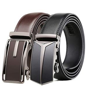 Cinturón de Cuero Vacuno Genuino Vintage Premium para Hombre con Hebilla Ajustable de Aleación – Cinturón de Vestir para Negocios y Ocio - Product Image 1