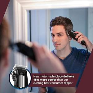 Tondeuse à cheveux électrique professionnelle rechargeable haute performance pour kit de coupe de cheveux à domicile réglable - Product Image 6