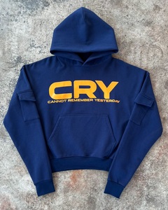 Sudaderas con capucha de algodón grueso 100% de alta calidad para hombres y mujeres, sudaderas esenciales de gran tamaño con logotipo personalizado, diseño Unisex de peso pesado - Product Image 4