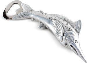 Abridor de Botellas de Vino de Metal de Aluminio Ecológico Tallado a Mano con Diseño de Pez Marlin de 6 Pulgadas, Regalo de Calidad para Hombres Pescadores, Día del Padre - Product Image 2