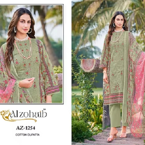 Elegante y exclusivo diseñador paquistaní de algodón impreso Salwar Suite étnica fiesta boda desgaste más vendido ropa regular mujeres niñas - Product Image 1