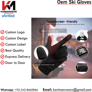 Gants d'hiver pour hommes et femmes, chauds, imperméables, compatibles avec les écrans tactiles, conçus pour les sports d'hiver, la neige et les activités de plein air - Product Image 4