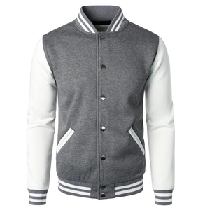 Veste universitaire OEM de qualité supérieure, unisexe, bomber d'hiver, vente en gros, broderie personnalisée, streetwear, style lettreman, collège, lourd, durable - Product Image 2