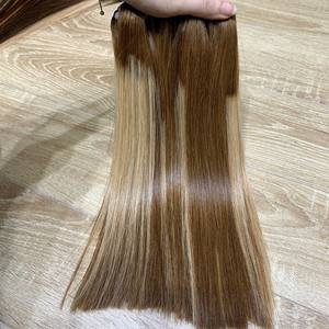 Extensiones de Cabello Remy 100% Virgen Más Vendidas, Trama Doble Cosida a Máquina, Liso, Color Personalizado, Cabello Vietnamita - Product Image 3