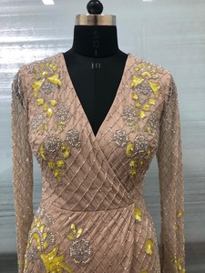 Luxury Embroidery Evening Dress Hot Sexy Beautiful Bridesmaids Party Dress with Long Skirt <b>Lace</b> Decoration Plus Size Feature - Product Image 4