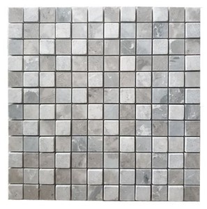 Carrelage en mosaïque de pierre carrée grise mate 10 mm résistant à l'eau pour murs intérieurs modernes et salles de bain - Product Image 5