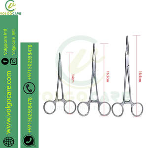 Pince à artères en acier inoxydable tête incurvée pince hémostatique à cliquet pince porte-aiguille taille incurvée 18cm - Product Image 6