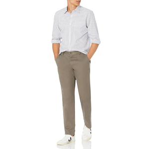 Chinos de algodón para hombre fabricados en Bangladesh, Pantalones chinos ajustados para hombre - Product Image 4