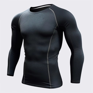 Custom Bjj SURF Rash Guard Rash Guard Jiu Jitsu Long Sleeve MMA Compression Rash Guard for Men's <b>top</b> quality OEM Service - Product Image 2