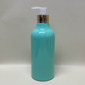 Botellas de plástico para cosméticos con base PET azul de alta calidad al por mayor con logotipo impreso cabeza de bomba embalaje Premium - Product Image 4