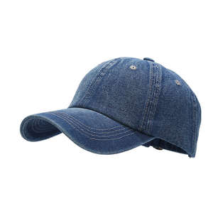 Casquette en denim de coton pour hommes, mode en gros, prix bas, délavée au soleil, haute qualité, fabrication de casquettes de baseball pour hommes - Product Image 3
