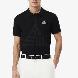 Chemise en maille unie de luxe pour homme, douce, extensible, respirante, à séchage rapide, pour toutes les saisons - Product Image 1