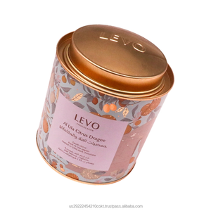 Custom Printed Double Lid <b>Tin</b> Can with Embossed Inner Lid Metal Engraving Offset Printing for Loose Tea Snacks Candies - Product Image 3