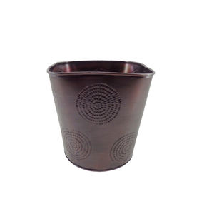 Lot de 3 jardinières ovales en métal couleur bronze pots de jardinières de grande taille pour la décoration de la maison et du jardin faits à la main, nouvel arrivage - Product Image 3