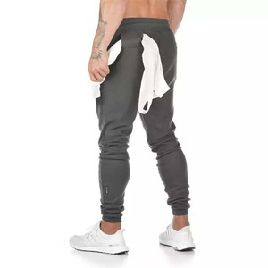Best Selling <b>Jogger</b> Pants Workout Gym Sweat Trouser Side Zipper Pockets <b>Slim</b> Fit 100%Cotton High Quality Man Trousers 2026 - Product Image 3