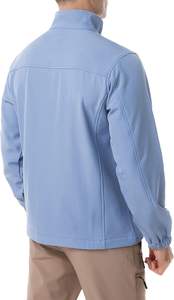 OEM Service <b>Men's</b> Winter Softshell Fur <b>Jacket</b> Waterproof Windproof Breathable Eco-Friendly Casual Front Logo Polyester Shell - Product Image 5