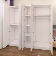 YQ Forever Armoire Simple Moderne en Mélaminé, Panneau d'Aggloméré, Rangement pour Chambre à Coucher