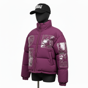 Chaqueta Acolchada para Mujer, Tejido de Poliéster Premium, Paneles Acolchados de Tacto Suave, Logotipo Reflectante con Transferencia de Calor, Chaqueta Acolchada para Mujer - Product Image 4