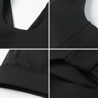 Ensemble de yoga 2 pièces pour femme, taille haute, respirant, de haute qualité, longueur intégrale, personnalisable, sans couture sur le devant, en Spandex/Nylon