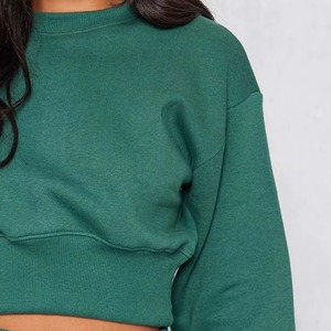 Blank <b>Women</b> Sweatsuit Set Flared Sweatpants with Crop Hoodie Custom Oversized Heavywear For <b>Women</b> 2026 - Product Image 6