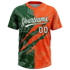 Maillot de club de softball, uniforme de ligue, 100% polyester, col rond, impression numérique, nom de l'équipe personnalisé, logo, positions (avant/gauche) - Product Image 5