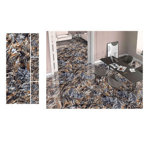 Carreaux de porcelaine entièrement émaillés au design moderne de 600x1800mm et carreaux de mur avec aspect marbre pour les sols du salon - Product Image 4