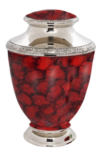 URNE DE CRÉMATION TORPHY DE FEU DORÉ ET NOIR URNE DE CRÉMATION FUNÉRAIRE EN MÉTAL POUR ADULTE POUR CENDRES HUMAINES - Product Image 2