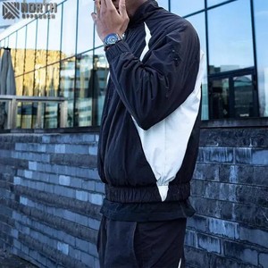 Chándal Vintage, venta al por mayor, conjunto de Sudadera con capucha y pantalones cortos para hombre, chándal de 2 piezas, conjunto de pantalones cortos, chándal de fútbol - Product Image 2