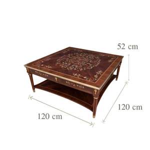 ชุดโต๊ะกาแฟไม้สไตล์ฝรั่งเศสคลาสสิก - Product Image 5