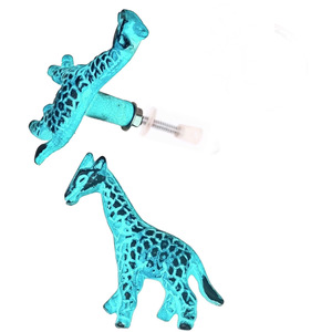 Tiradores y manijas azules de jirafa de hierro fundido Aqua, armario de cocina y tocador de puerta de cajón para uso en dormitorio y sala de estar - Product Image 2