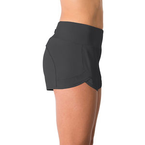 New Arrival High Quality Customized Women's <b>Gym</b> Shorts Quick Dry Breathable Cotton Fitness Wear Floral Decoration Colored <b>Wash</b> - Product Image 3