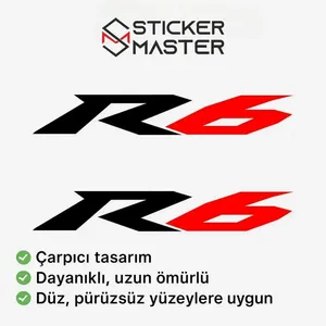 Ensemble d'autocollants pour moto Yamaha R6 Racing Design, lot de 2, autocollants 3D pour réservoir, autocollants décoratifs, autocollants maîtres - Product Image 4