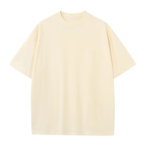 Venta al por mayor de calidad de lujo Camisetas cuello redondo de gran tamaño hombro caído 240GSM 100% algodón tamaño corto Boxy Fit peso pesado camiseta en blanco - Product Image 6