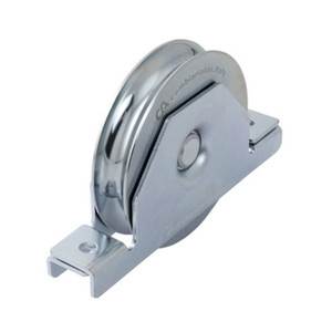 Ruote per cancelli a gola tonda 20 con supporto chiuso 1 cuscinetto 120 mm - Product Image 1