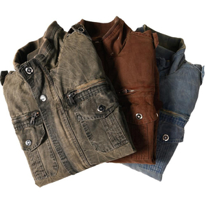 2025 OEM <b>Men's</b> Denim Jean <b>Jacket</b> Casual Outwear Fall <b>Jacket</b> Denim Button up Coat Oversize Denim Winter <b>Jacket</b> <b>for</b> <b>Men</b> - Product Image 5