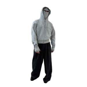 Sudaderas con capucha de alta calidad para hombre, sudaderas con capucha doble de peso pesado mezclado de algodón básico con logotipo personalizado de alta calidad para hombre - Product Image 3