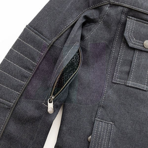 High Quality 100% Cotton Windproof Breathable <b>Jeans</b> Jacket <b>for</b> <b>Men</b> Modern Look Comfortable Feel Long Lasting Use Casual Front - Product Image 6