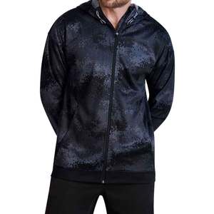 ผู้ชายขายส่งที่กําหนดเองคุณภาพสูงหนักน้ําหนักซิป Hoodies หลักสบายๆกระเป๋าระเหิด Hoodies - Product Image 1