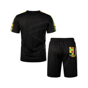 Conjuntos cortos de dos piezas de malla de talla grande de diseñador, conjuntos de pantalones cortos y camisetas para hombre, ropa para hombre, conjunto de pantalones cortos de verano - Product Image 2